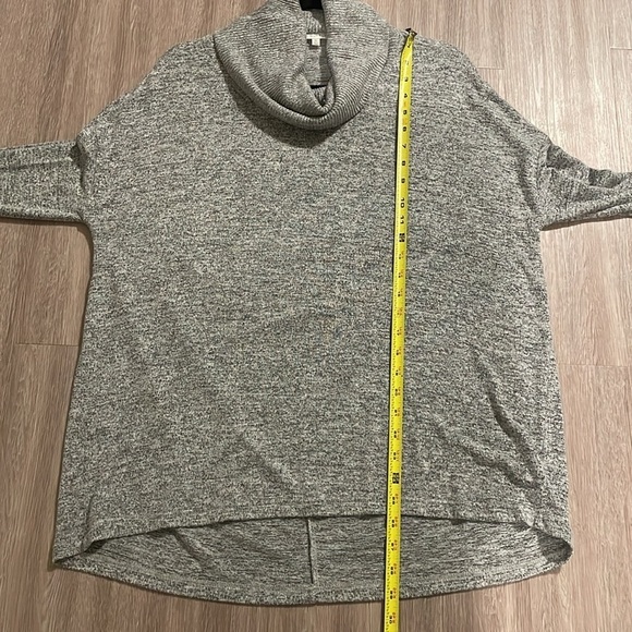 Z Supply Women Sweater XS Grey Cowl Neck Longline Classic Contemporary Preppy - Picture 13 of 14